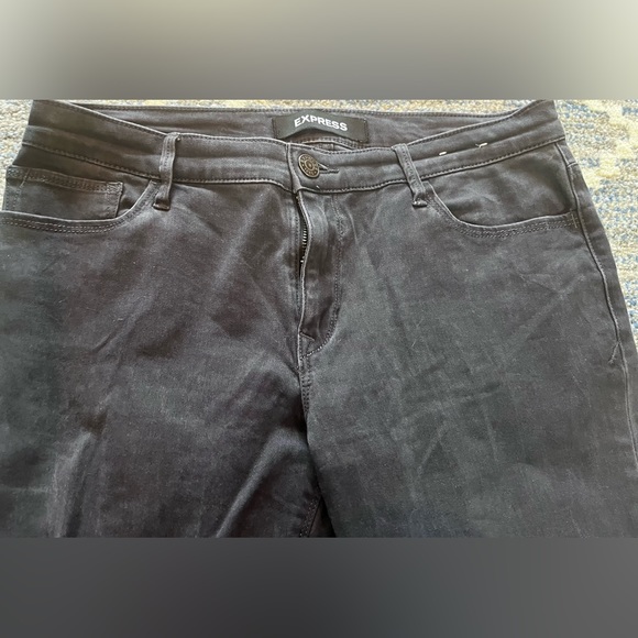 Express Size 8 L Stretch Legging Mid Rise - Picture 2 of 5